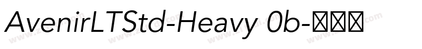 AvenirLTStd-Heavy 0b字体转换